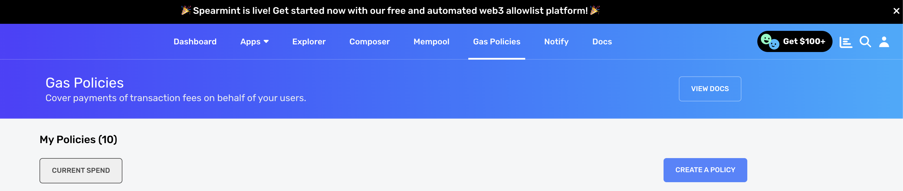 Create Policy